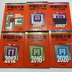 赤本　早稲田大学　スポーツ科学部　1999年～2019年　21年分