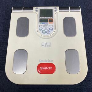 【中古品】OMRON カラダスキャン 体重計 オムロン体重体組成計 KaradaScan カラダスキャン　（変色有り）　U50