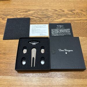 Dom Perignon ドンペリニオン　ゴルフグッズ　クリップマーカー＋グリーンフォーク　未使用品　送料込