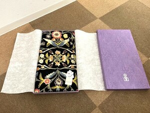 【未使用品】OKAJIMA 絹100％ シルクショール 168×53 株式会社岡重 ストール スカーフ