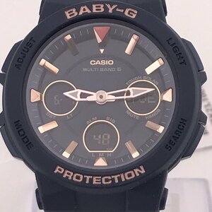 3799〇/CASIO 腕時計 BABY-G 電波ソーラー BGA-2510-2AJF 耐衝撃構造 ダブルLEDライト 10気圧防水 レディース ネイビー【0507】　