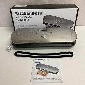 営YY45-80Y Kitchen Boss キッチンボス 真空シーラー G210 真空パック機 家庭用 家電 通電確認済 箱傷あり