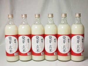 篠崎 国菊甘酒 発芽玄米 あまざけノンアルコール 985g×6本(福岡県)