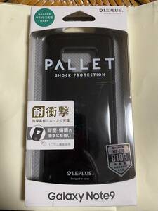 Galaxy Note9用 耐衝撃ハイブリッドケース PALLET ブラック LP-GN9HVCBK