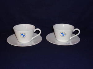 ⑯・BMW・ペア・コーヒーカップ＆ソーサー・記念品 