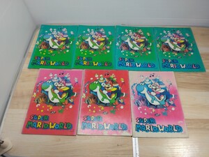 当時物　レトロ　スーパーマリオワールド　ノート　デッドストック　SUPER MARIO WORLD　ヴィンテージ　ゲーム　文房具　印刷物