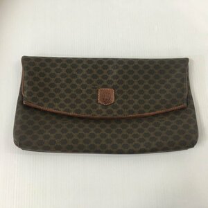 TEI【中古品】 CELINE M05 マカダム クラッチバッグ セカンドバッグ ブラウン 〈180-231002-YO-5-TEI〉