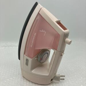 【中古品】National/ナショナル　スチームアイロン　NI-S7952R　HI-CASSETTE　通電確認済み　ピンク　箱、説明書なし　C-303