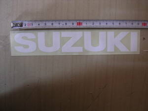 スズキ　SUZUKI　タンク　カウル　ステッカー　フル仕上げ　デカール　ロゴマーク　白　19cm　RG　TS　GT　カタナ　GSX　　