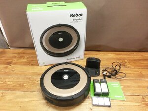 【O-7031】iRobot アイロボット Roomba ルンバ 892 ロボット掃除機 ブラックxゴールド系 外箱付 通電確認済 現状品 東京引取可【千円市場】