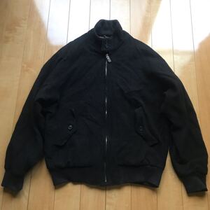 90年代 GULK HOMME カシミヤ混 ハリントンジャケット 501-6-411 メンズ 2L ブラック