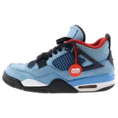 NIKE (ナイキ) ×TRAVIS SCOTT AIR JORDAN 4 RETRO CACTUS JACK トラヴィススコット エアジョーダン4 レトロ カクタスジャック ハイカットスニーカー US9.5/27.5cm 308497-406