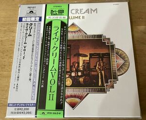 紙ジャケット　国内盤　帯付き「クリーム/ライヴ・クリームVol.2」