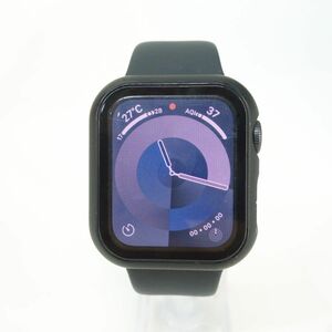 115s Apple Watch Series 6 GPSモデル 40mm MG133J/A アルミニウム ブラックスポーツバンド バッテリー最大容量82％ ※中古