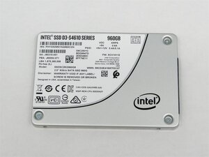 【動作確認済中古品】インテルINTEL 960GB SATA SSD2.5 ハードディスク (INTEL SSD-S4610 SERIES)【健康状態正常/フォーマット済】送料無料