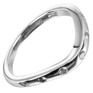 ブルガリ BVLGARI フェディ ウェディング 10号 リング 指輪 Pt950プラチナ 7P ダイヤモンド 約4.7g【I201524014】中古