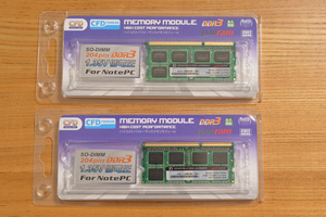 ★ DDR3 SODIMM 8GB x2枚セット CFD D3N1600PS-L8G ノートPC用メモリ ジャンク ■ DDR3-1600 PC3-12800 