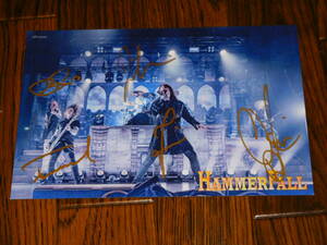 HAMMERFALL 直筆サイン入りカード！LIVE! AGAINST THE WORLD Oscar Dronjak Joacim Cans メロパワ