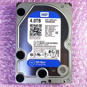 Western Digital WD40EZRZ 4TB 3.5インチ SATA HDD ※使用時間はやや長めです※