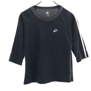 ナイキ スポーツウェア トレーニング 5分袖 Tシャツ M 黒 NIKE SPORTSWEAR レディース