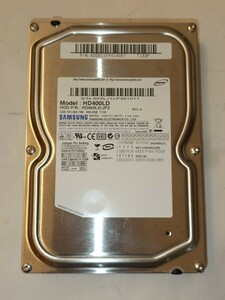 3.5インチ IDE HDD 400GB サムスン HD400LD 正常 438時間 使用時間少