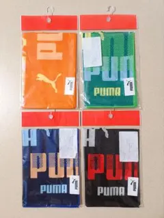 新品 PUMA プーマ キッズハンカチ 4枚セット 男の子 入学準備