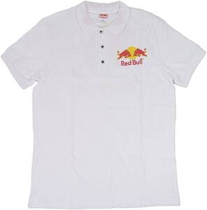 Redbull レッドブル 半袖ポロシャツ (ホワイト) (L) [並行輸入品]