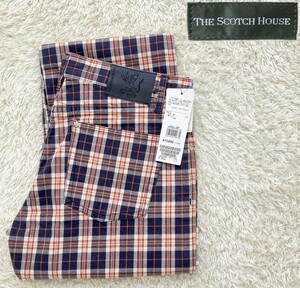 【未使用★定価13,650円】Мサイズ THE SCOTCH HOUSE チェック柄トラウザーパンツ◆コインポケット刺繍☆スコッチハウス (4)