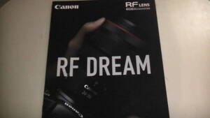 Canon キャノン　RF lens EOSアクセサリー　カタログ　RF Dream 2020.11 送料無料