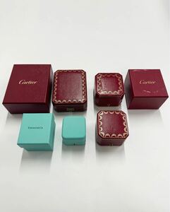 1円スタート カルティエ　ティファニー ジュエリーケース 空き箱 Cartier BOX まとめ