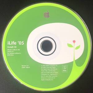 Apple iLife ’05 Install CD (Mac/Version 5.0/2Z691-5169-A/2005年/レトロ/JUNK）