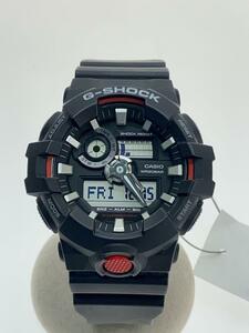 CASIO◆クォーツ腕時計・G-SHOCK/デジアナ/BLK/BLK