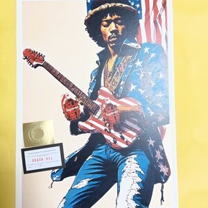 DEATH NYC 世界限定100枚 アートポスター　Jimmy　Hendrix　ジミー　ヘンドリックス　ジミヘン　Banksy　バンクシー　ストリートアート