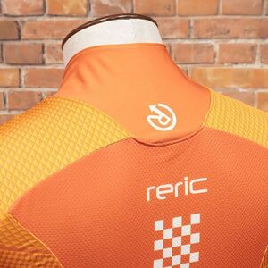 ★RERIC ( レリック ) 〓半袖サイクルジャージ チェッカード エアロジャージ〓XL オレンジ 新品 日本製 定価17,600円（税込）