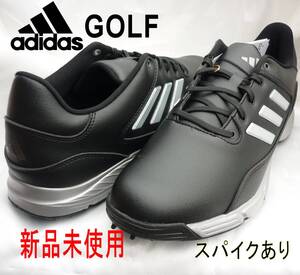 新品◆送料無料◆27.5cm adidas GOLF アディダスゴルフ 黒 Golflite Max 24 ゴルフシューズ /スパイクシューズ