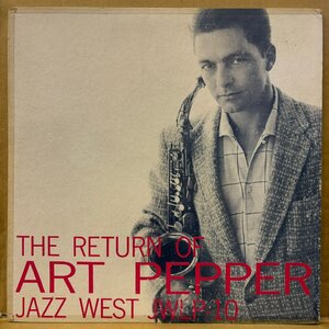 ART PEPPER /RETURN OF ART PEPPER /JWLP10 /US-ORIGINAL★送料着払い★URT