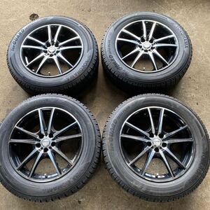 【超バリ溝】スタッドレスタイヤ 4本セット 225/60R17 YOKOHAMA 17×7J +48 5穴 PCD100 XV GT フォレスター SJ アウトバック BR など