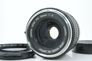 良品 Canon FD 35mm f2 銀枠 クロームノーズ 凹み 最大絞り16 〇 広角 単焦点 プライム マニュアル オールドレンズ