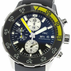 訳あり IWC IWC SCHAFFHAUSEN IW376702 アクアタイマー クロノグラフ デイデイト 自動巻き メンズ _758151【ev15】