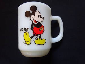 ファイヤーキング マグカップ 「ミッキーマウス　MICKEY」 ANCHOR HORCKING FIRE-KING PEPSIコレクターシリーズ