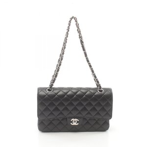 シャネル マトラッセ Wフラップ ブランドオフ CHANEL レザー ショルダーバッグ キャビア 中古 レディース