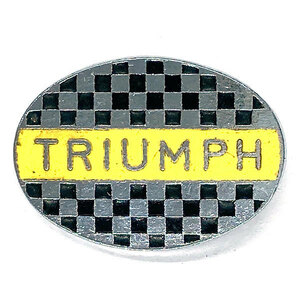 トライアンフ ビンテージ ロゴ ピンバッジ Triumph Vintage Logo Pin 英車 単車 バイク バイカー UK Biker Cafe Racer Caferacer