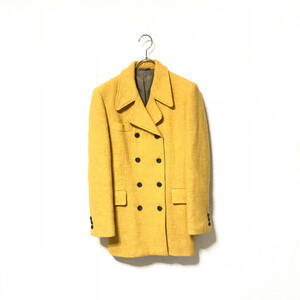 ★Paul smith Woman ポールスミス★レディース ウール コート ジャケット アウター イエロー 黄 size 40