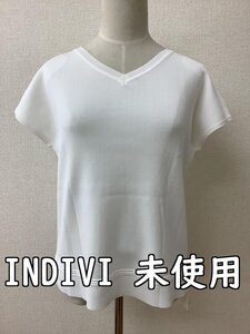 インディヴィ (INDIVI) タグ付き未使用 白のニット サイズ38