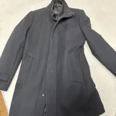 ZARA MAN ブラック ステンカラーコート