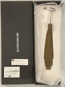 本人期 タッセル ブローチ ゴールデン ブラウン アン ドゥム ルメステール ANN DEMEULEMEESTER BROCHE SMALL TASSEL OLD GOLD BROWN