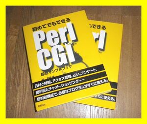 ２冊セット　新品　未使用 「初めてでもできる Perl CGI 即効サンプルブック」 帯付き