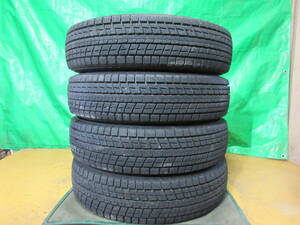 中古品 ダンロップタイヤ ウィンターマックス DUNLOP WINTERMAXX SJ8 175/80R16 91Q 4本 №4888上 スタッドレスタイヤ 雪 氷 冬タイヤ