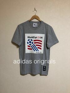 【新品】 adidas originals WorldCup 94 LOGO TEE FIFA CLASSICS アディダス オリジナルス Tシャツ トップス サイズL 半袖 CD6960 グレー