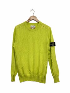 STONE ISLAND◆ニット・セーター(薄手)/L/コットン/YLW/無地/741552480